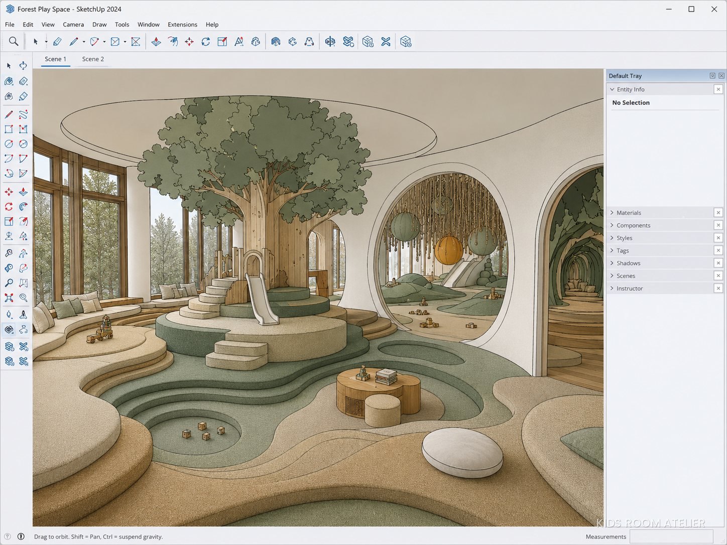 Modello 3D delle colline