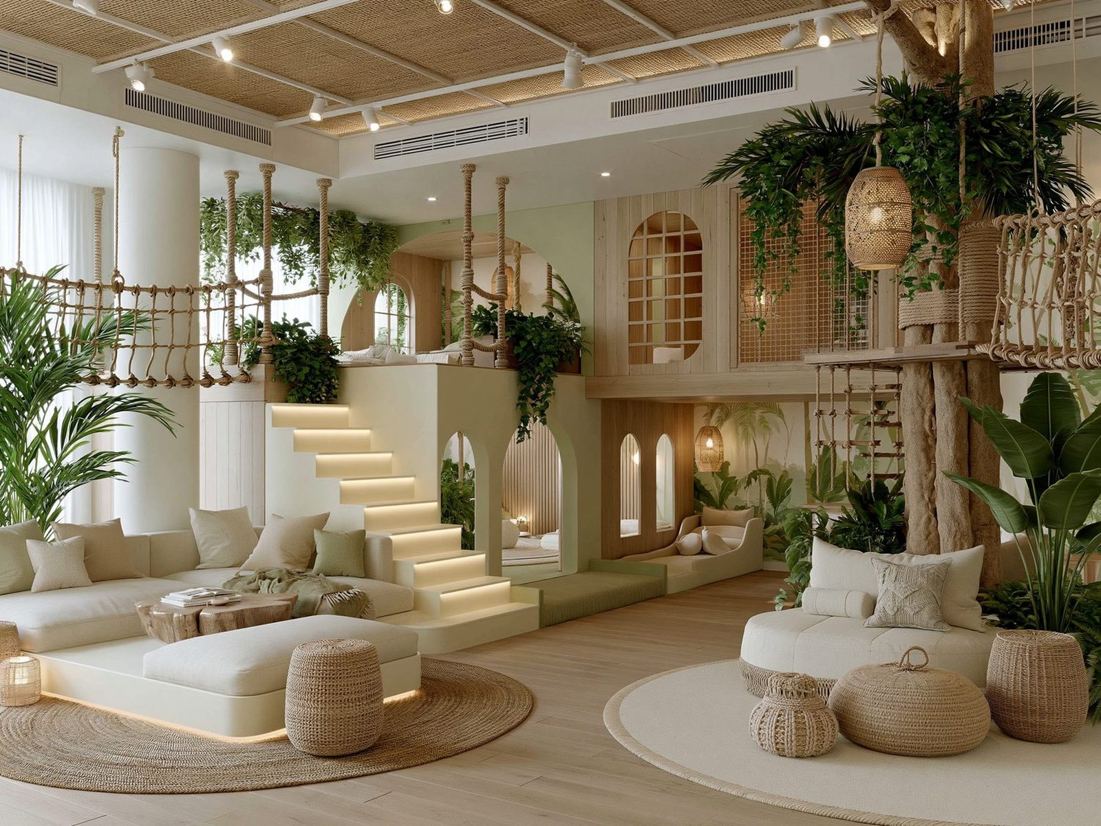 La Foresta — resort kids club with a bespoke tree structure