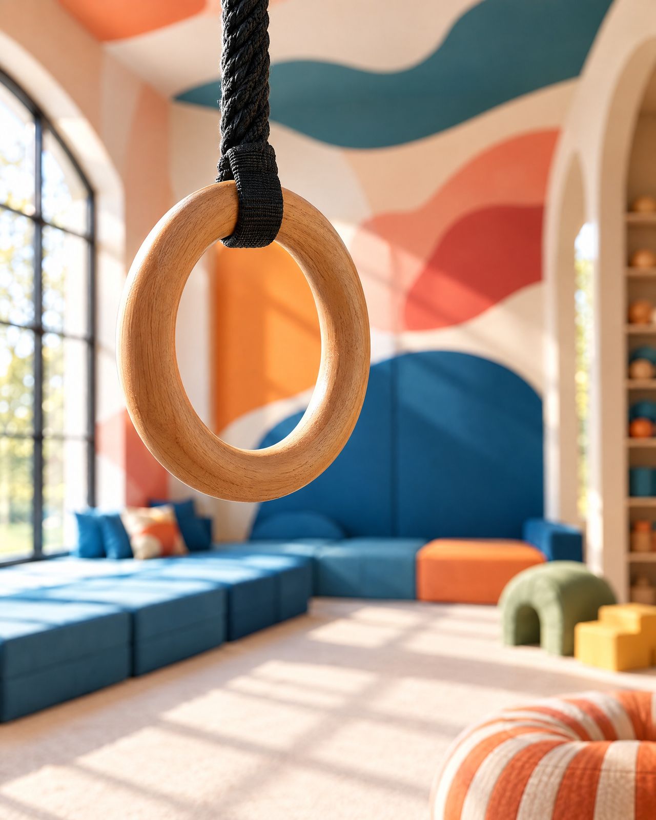 Playroom Anelli, the rings by the window