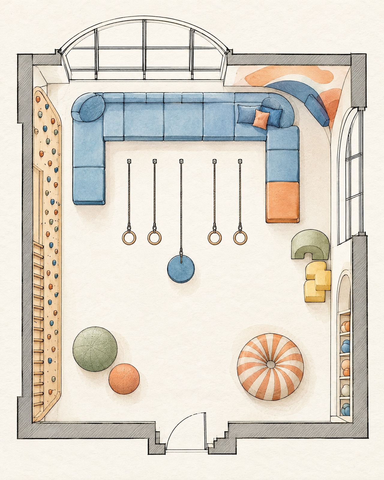 Playroom Anelli, plan