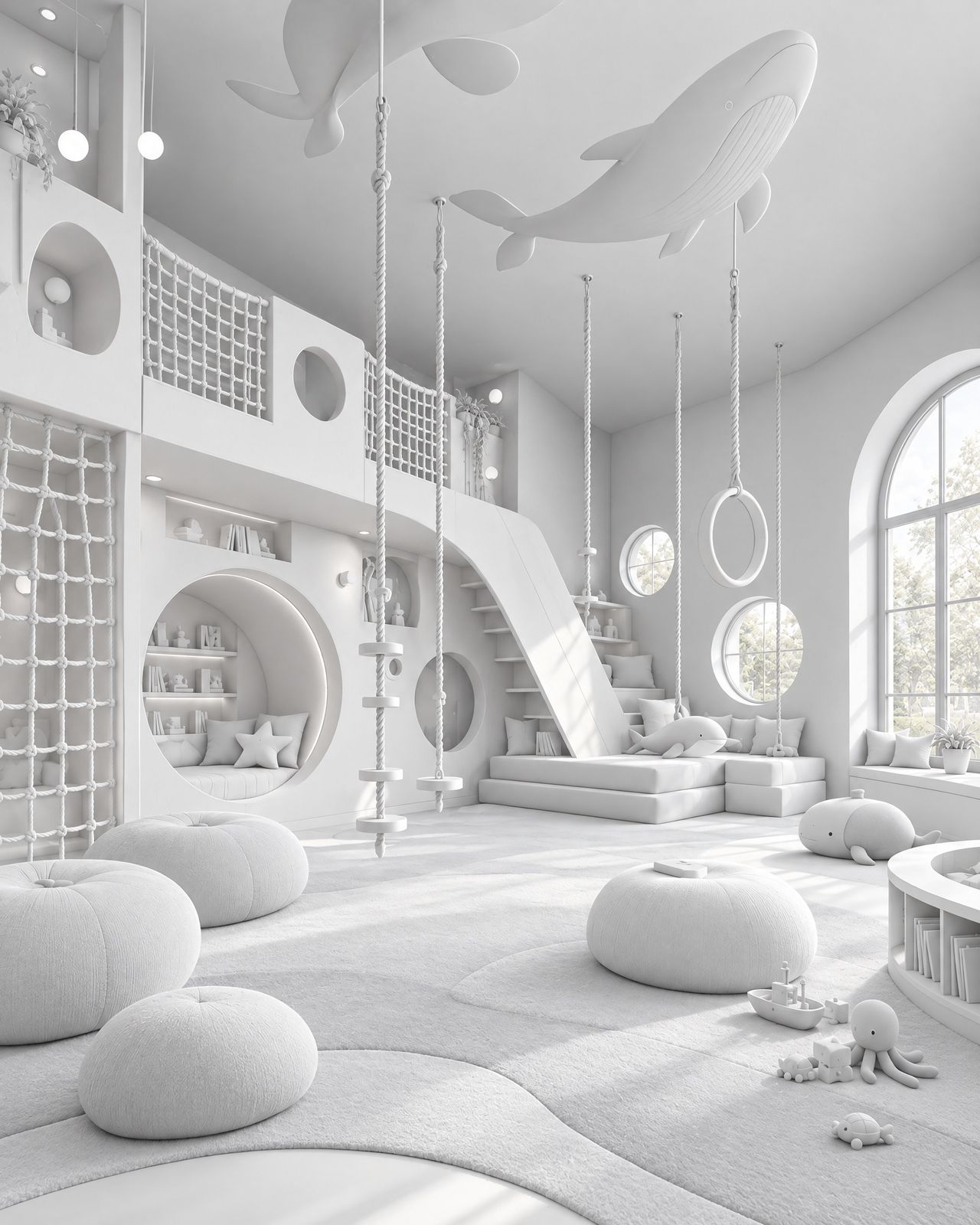 Kids Club Balene, modello 3D