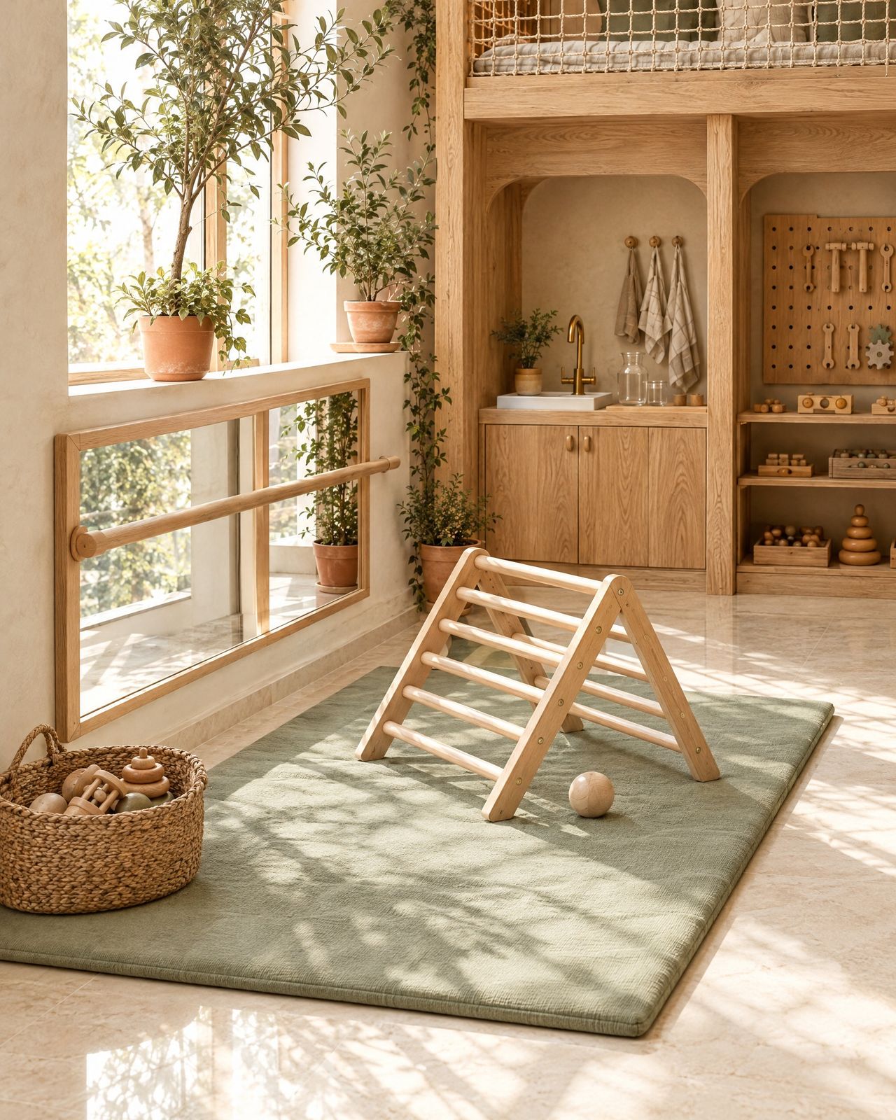 Playroom Montessori, l’angolo nido