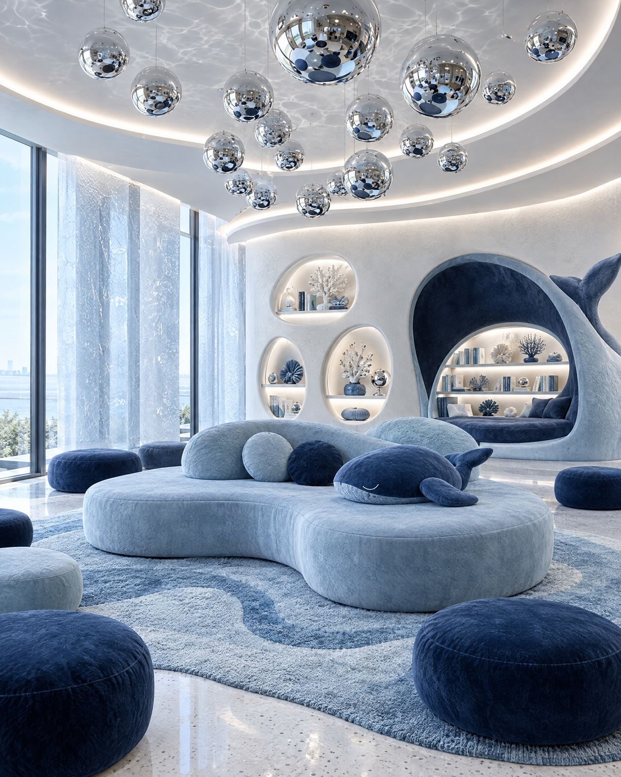 Onda Club, seating like rocks